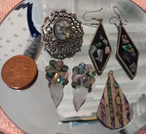 Buy & Sell Thatto Heath Saint Helens - Photos for vintage mexican alpaca abalone jewellery