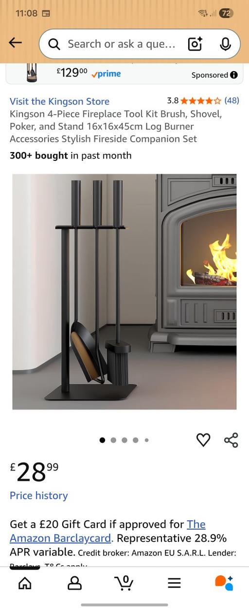 Buy & Sell Zone 4 Lichfield - Photos for Fireplace companion set Log Burner Tools