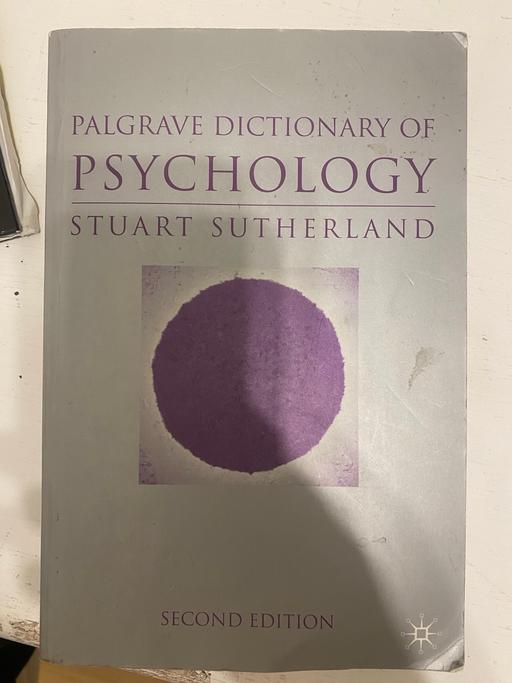 Buy & Sell Colney Hatch North London - Photos for Palgrave dictionary of psychology