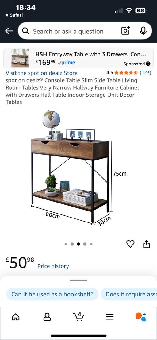 Buy & Sell Yew Tree Estate Sandwell - Photos for Console table- loft style