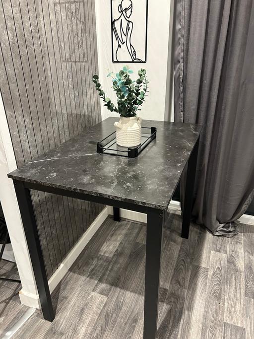 Buy & Sell Erdington Birmingham - Photos for Bar table dining table grey marble and black