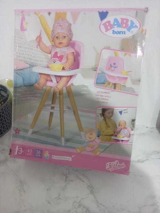 Buy & Sell Houghton Regis Central Bedfordshire - Photos for Baby BornDoll Highchair New