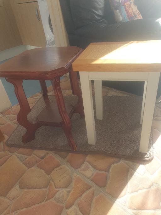 Buy & Sell Pensnett Dudley - Photos for 2 Chunky Side Tables , 2ft Tall , Good Con.