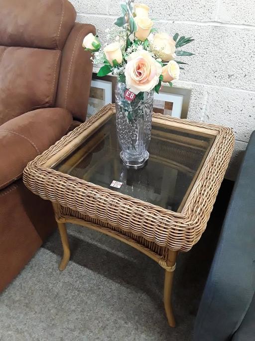 Buy & Sell Saint Pauls Trading Estate Tameside - Photos for Wicker conservatory glass coffee table