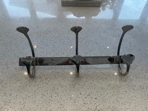 Buy & Sell Upper Walthamstow East London - Photos for Large Silver Wall Coat Hooks Clothes Hangers
