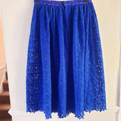 Buy & Sell Sunbury-on-Thames Spelthorne - Photos for Cobalt blue lace A-line Midi Skirt 