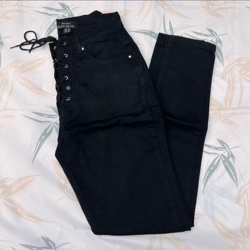 Buy & Sell Colliers Wood South West London - Photos for Select - high waisted lace up black jeans