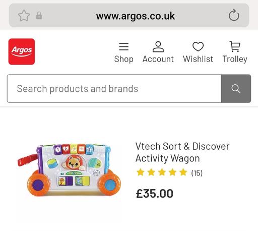 Buy & Sell Penn Fields Wolverhampton - Photos for Vtech Wagon RRP £35 Sort & Discover