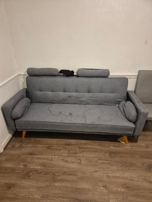 Buy & Sell Hampton-in-Arden Solihull - Photos for GREY SOFA BED WITH CUSHIONS