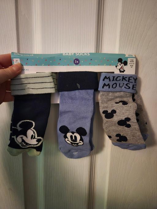Buy & Sell Crumpsall Manchester - Photos for new Baby Disney Mickey Mouse 3pk Socks