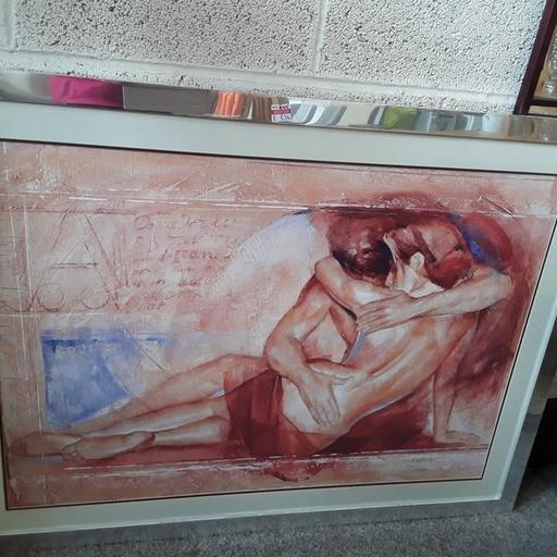 Buy & Sell Saint Pauls Trading Estate Tameside - Photos for Lovely chrome framed 'Lovers' picture