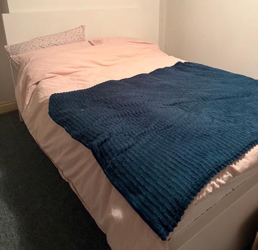 Buy & Sell Willesden North West London - Photos for IKEA malm double bed frame only - white