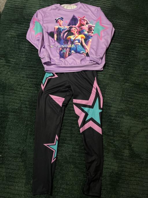 Buy & Sell Conisbrough Doncaster - Photos for New leggings jumper set black and lilac 12yr