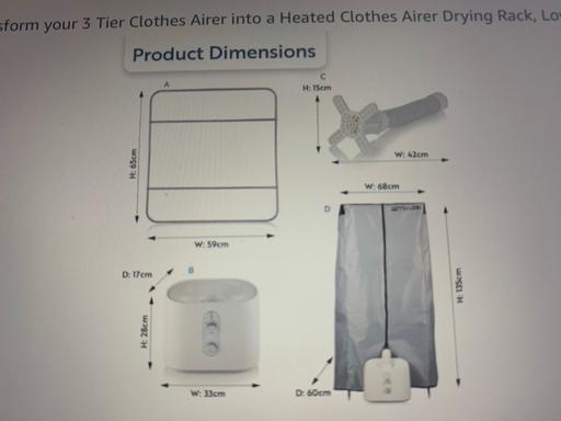 Buy & Sell Romford Havering - Photos for Minky SureDri 3 tier Clothes Airer/ Dryer