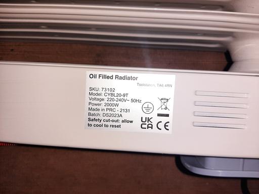 Buy & Sell Brentford Hounslow - Photos for Toolstation Oil filled Radiator 2000W
