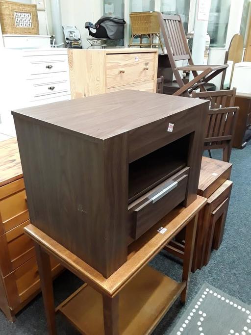 Buy & Sell Saint Pauls Trading Estate Tameside - Photos for Modern dark walnut veneered bedside cabinet