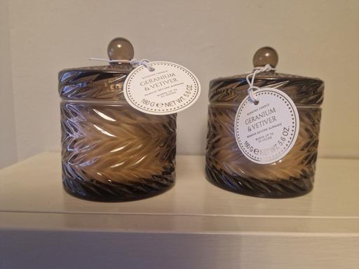 Buy & Sell Scholes Rotherham - Photos for 2 new glass candles