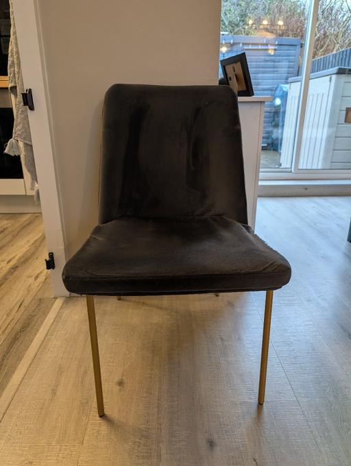 Buy & Sell Kingstanding Birmingham - Photos for Grey and gold dining room chair
