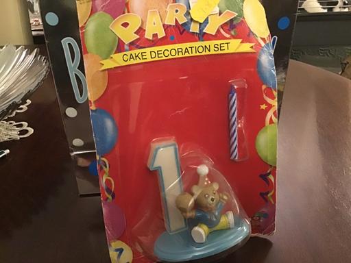 Buy & Sell Essington Wolverhampton - Photos for Blue birthday candle 1st birthday