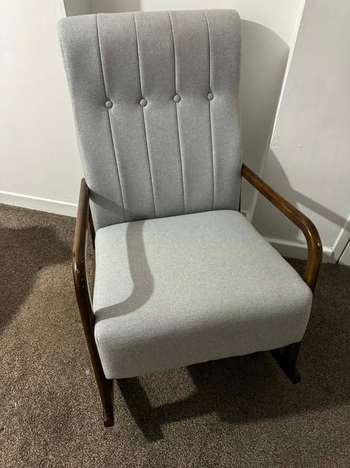 Buy & Sell Southwick Sunderland - Photos for Grey Rocking chair + blue stool