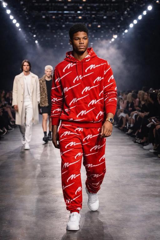 Buy & Sell Thorpe Saint Andrew Norwich - Photos for BoohooMan Red Printed Tracksuit/Size M – £45