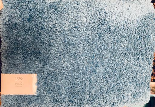 Buy & Sell Acocks Green Birmingham - Photos for Super soft rubber back blue bathmat