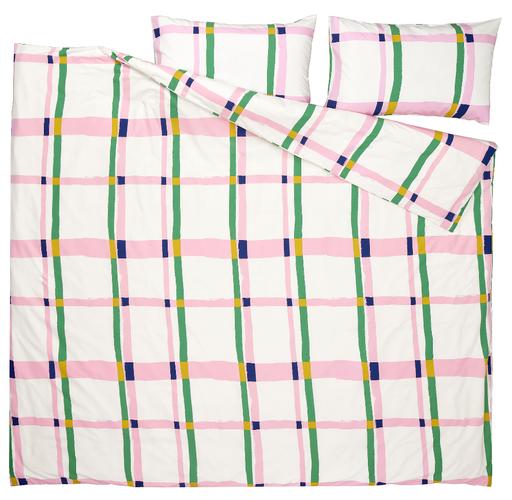 Buy & Sell Mickleover Derby - Photos for IKEA Multi Coloured Check Bedding Duvet Cover