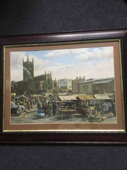 Buy & Sell Willenhall Walsall - Photos for Beautiful framed picture of W.ton market