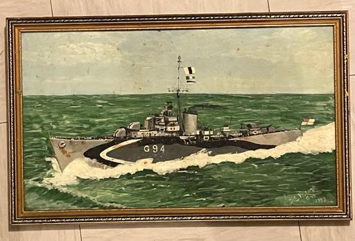 Buy & Sell Yeovil Somerset - Photos for Fine Art - canvas wood frame battle ship.