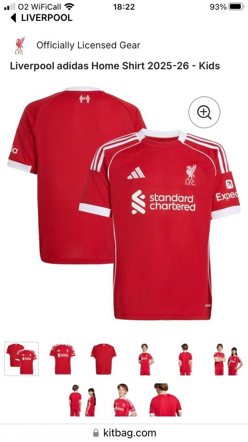 Buy & Sell Swinton Rotherham - Photos for Liverpool 25/26 home shirt