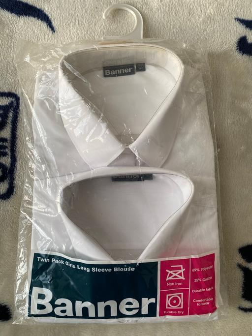 Buy & Sell Upper Norwood South East London - Photos for BANNER SCHOOLWEAR - TWIN PACK L/S BLOUSES WHI
