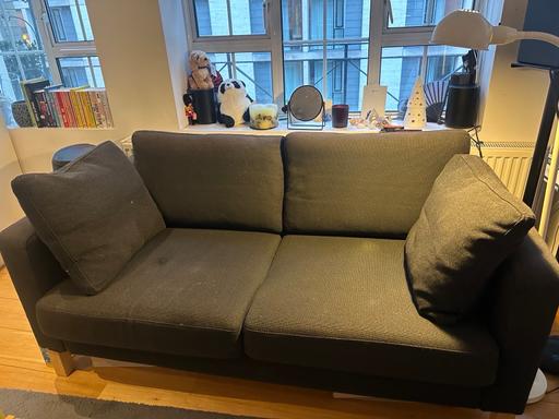 Buy & Sell Aldgate Central London - Photos for Karlstad IKEA Dark Grey 2-seater Sofa