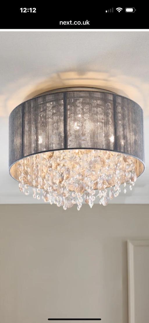 Buy & Sell Streetly Walsall - Photos for NEXT GREY PALAZZO FLUSH CEILING LIGHT