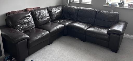 Buy & Sell Shinfield Wokingham - Photos for Leather corner sofa