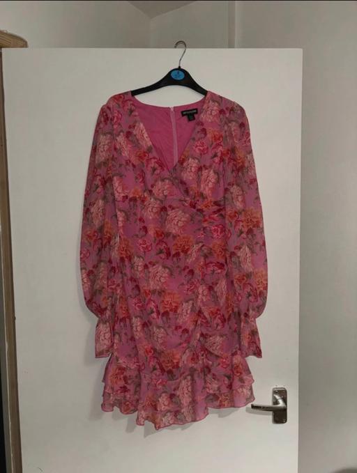 Buy & Sell Little Venice West London - Photos for Pink floral mini dress with ruffles