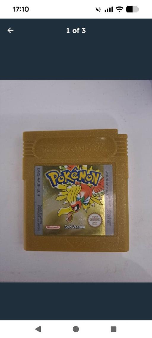 Buy & Sell Upper Gornal Dudley - Photos for Pokémon gold version Nintendo gameboy game
