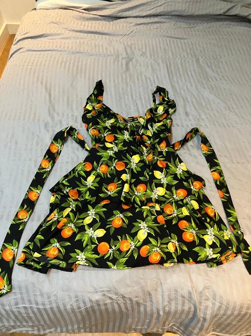Buy & Sell West Hackney North London - Photos for Boohoo Citrus Fruit Mini Dress