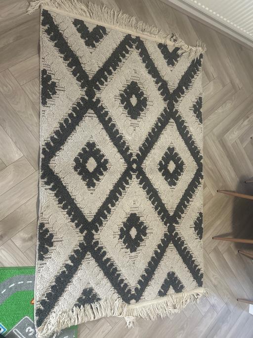 Buy & Sell Balsall Heath Birmingham - Photos for Dunelm cream grey rug