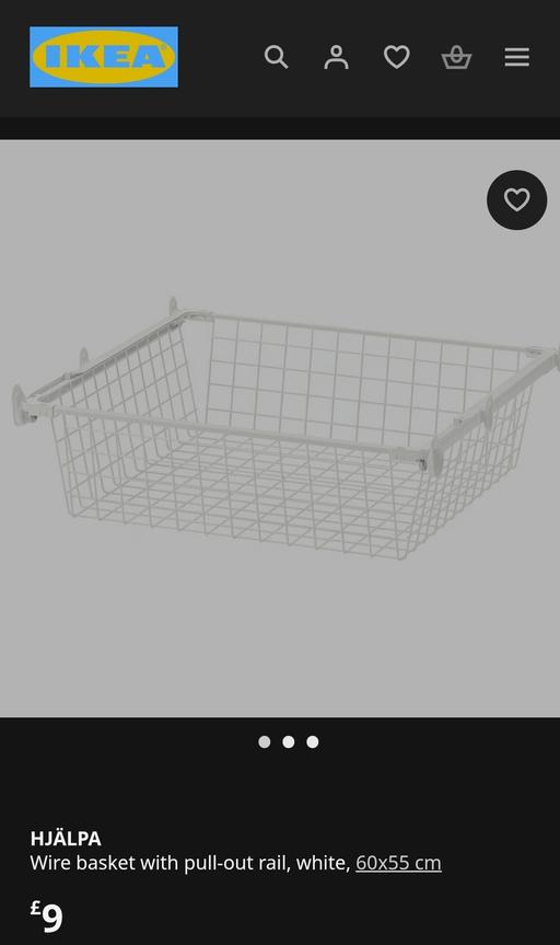 Buy & Sell Nine Elms South West London - Photos for Hjalpa - platsa wardrobe baskets x8