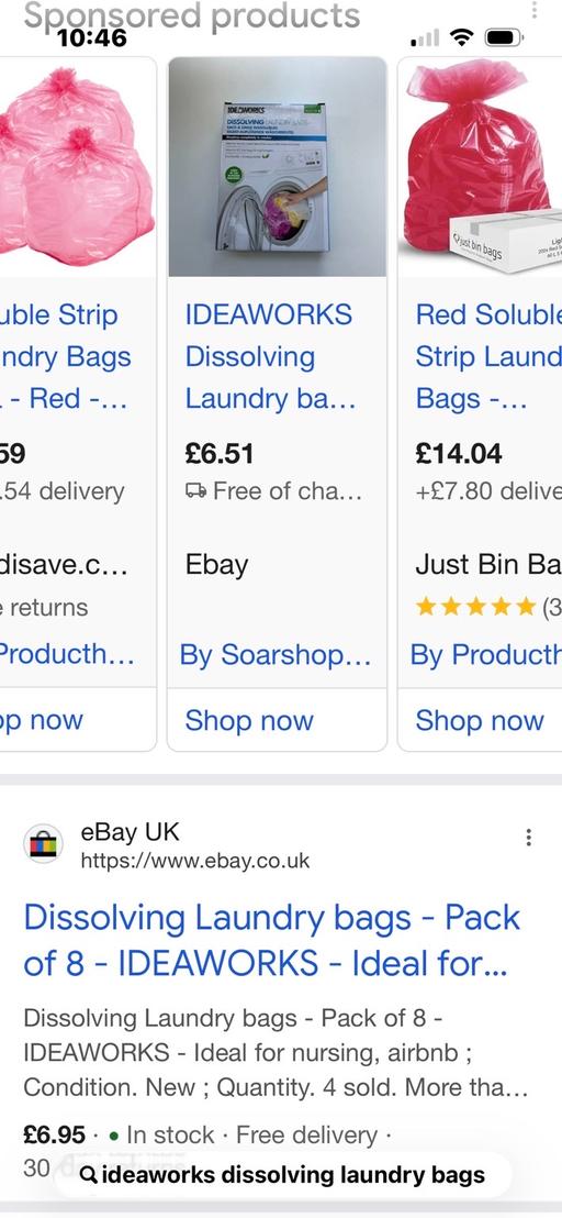 Buy & Sell Wednesfield Wolverhampton - Photos for 8 new disposable laundry bags