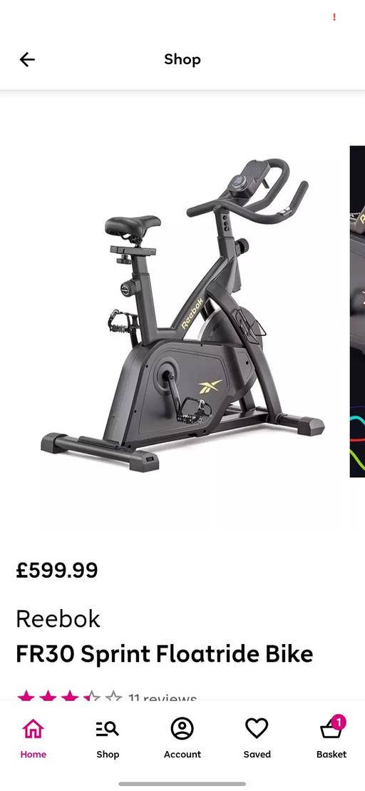 Buy & Sell Chatham Medway - Kent - Photos for Reebok Exercise Bike