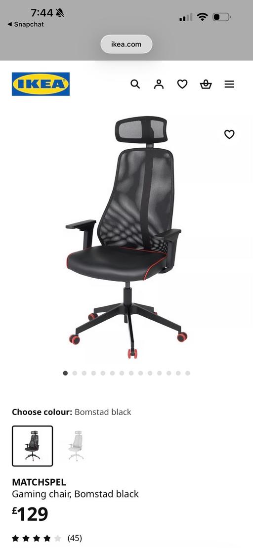 Buy & Sell Covent Garden Central London - Photos for IKEA Matchspel Gaming Chair