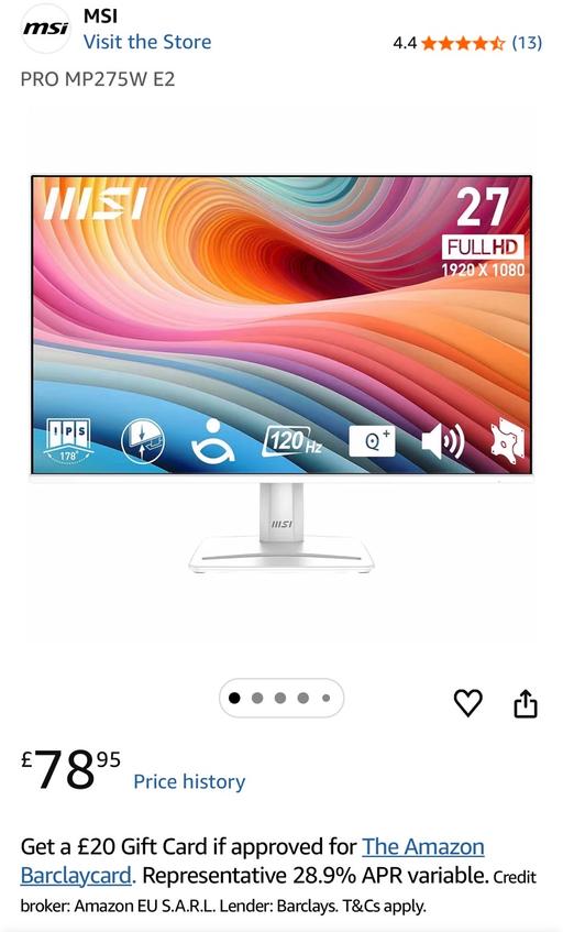 Buy & Sell Bentley Walsall - Photos for 27inch white msi monitor