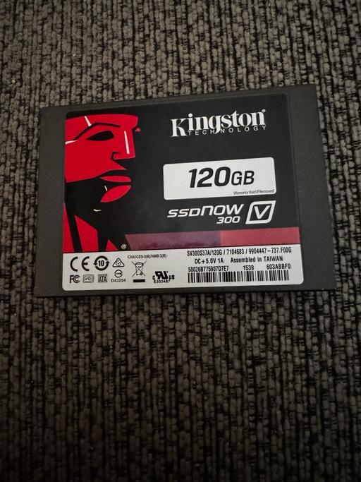 Buy & Sell Rednal Birmingham - Photos for Kingston 120GB SSD – SATA 2.5”