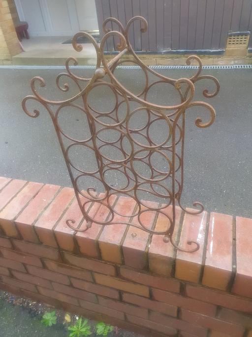 Buy & Sell Gornal Wood Dudley - Photos for Lovely, 2ft x 17 inch , Iron Wine Rack,Useful