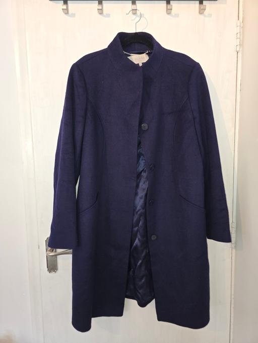 Buy & Sell West Kensington West London - Photos for Hobbs Navy Coat- UK 16