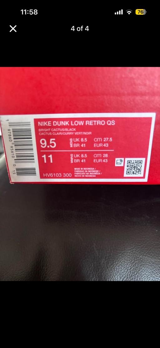 Buy & Sell Sunbury-on-Thames Spelthorne - Photos for Nike dunk Low retro Qs