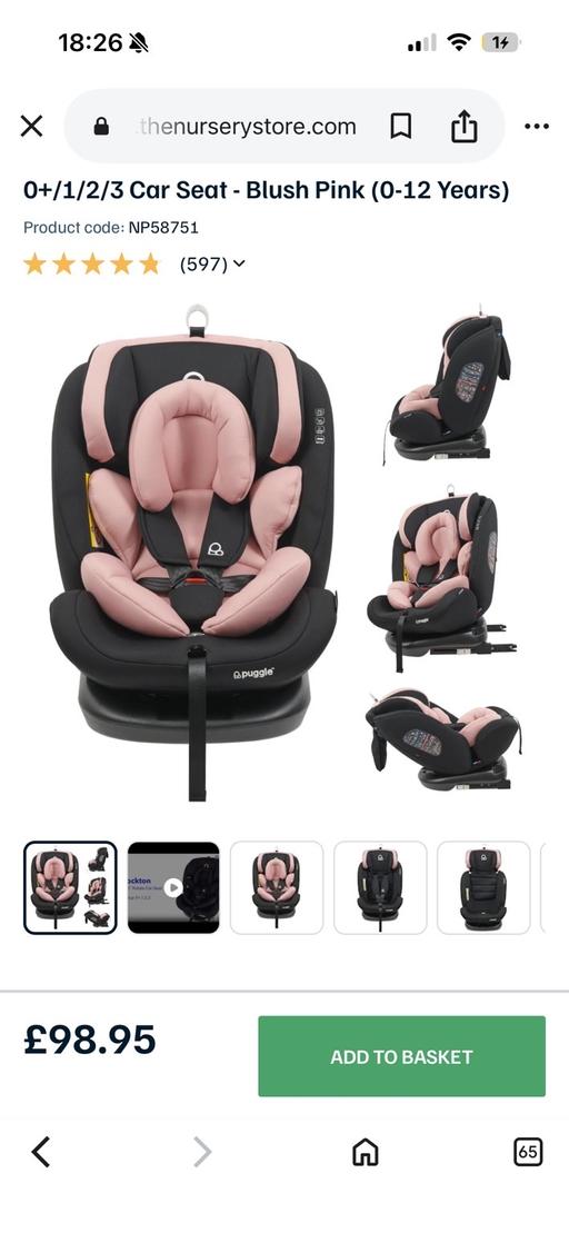 Buy & Sell Port Sunlight Wirral - Photos for Puggle lockton 360 rotate car seat