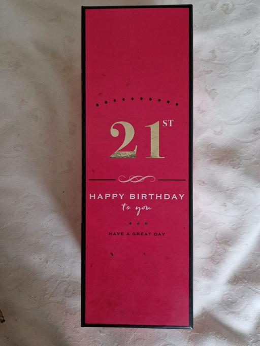 Buy & Sell Grassmoor North East Derbyshire - Photos for boxed 21st celebration glass