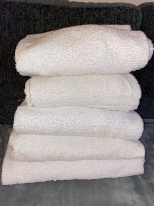 Buy & Sell Uxbridge Hillingdon - Photos for 10 pack ex hotel bath towels large vgc white